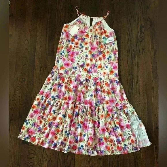 Dear John/Anthropologie Women's M Ryo Strap Halter Maxi Dress Garden Party NWT!! - Picture 3 of 16